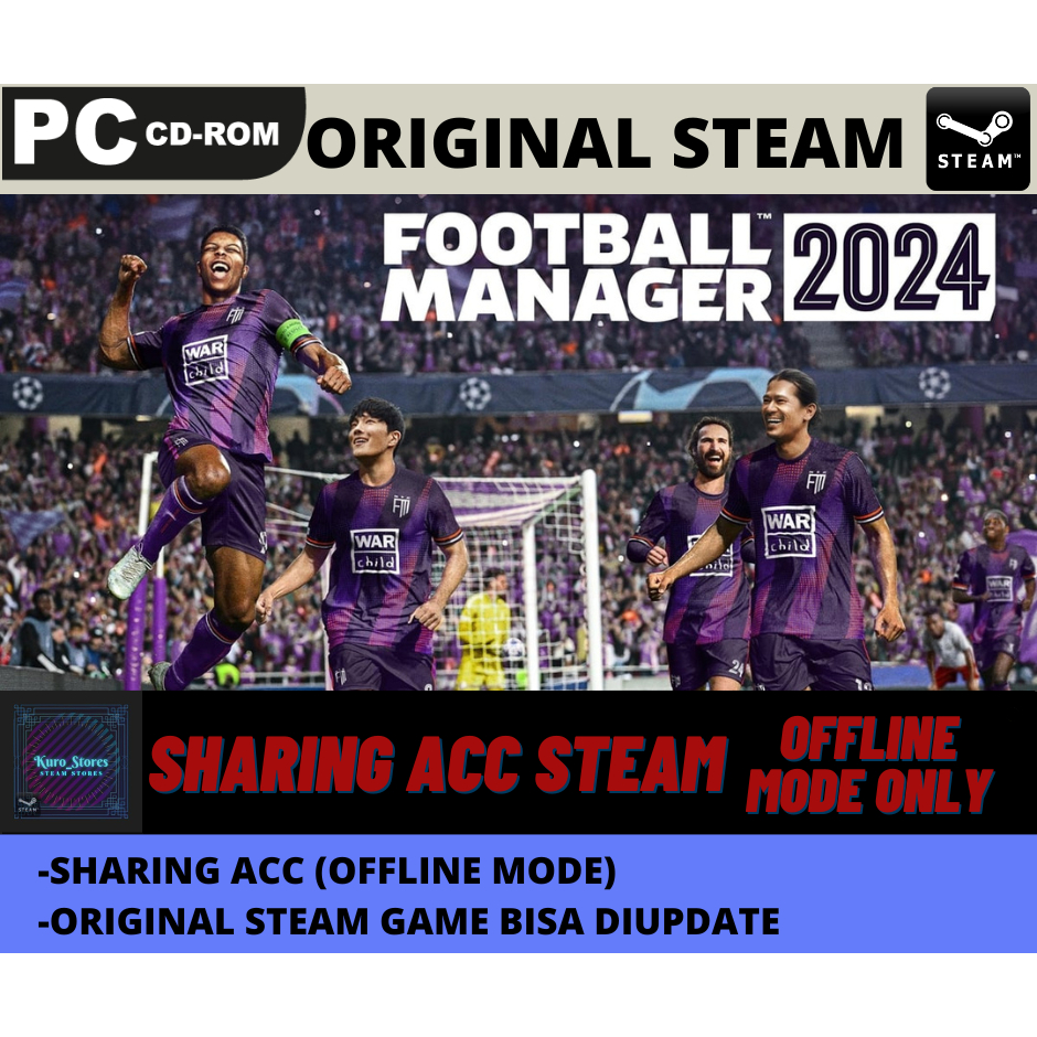 Football Manager 2024 / Football Manager 24 / FM 2024 / FM 24 PC Game Sharing Original