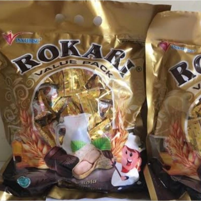 

ROKARI Coklat Wafer Ball Salut Chocolate Sepack Isi 50pcs 350gr Coklat ROKARI