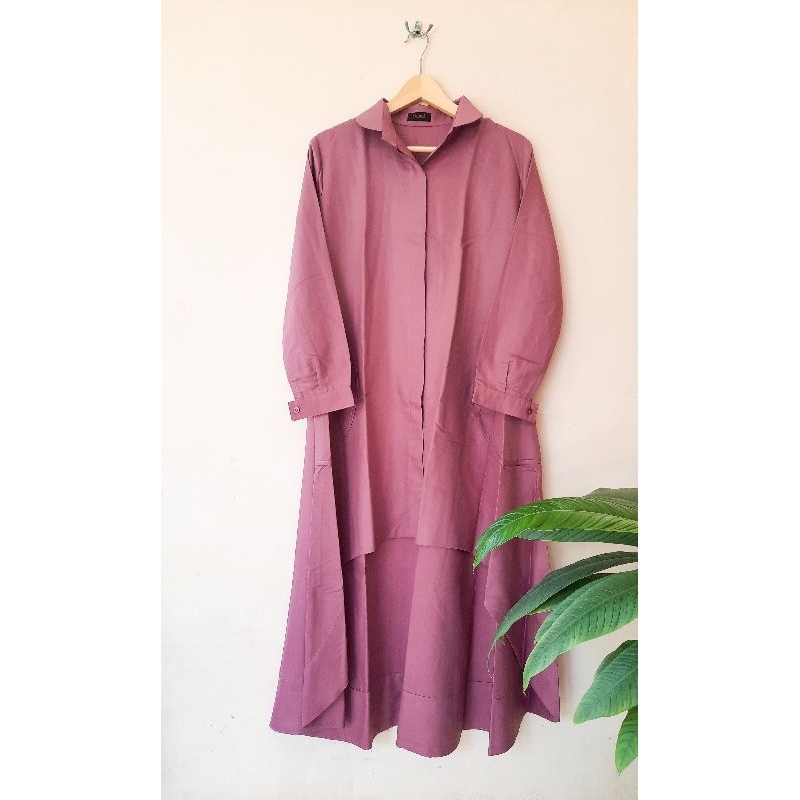 [PRELOVED] Baju Atasan Tunik Purple Esemel