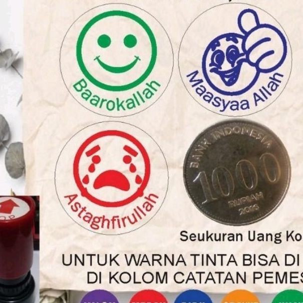 

PAKET 3 PCS Stempel Nilai