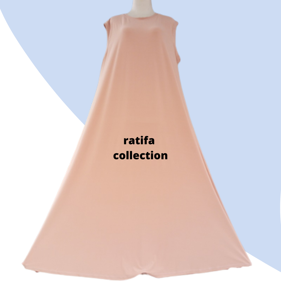Baju daleman wanita tanpa lengan gamis yukensi inner dress kutung all size jumbo xxxl