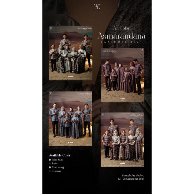 SARIMBIT ASMARADANA BY KUKASIH/COUPLE /SERAGAM