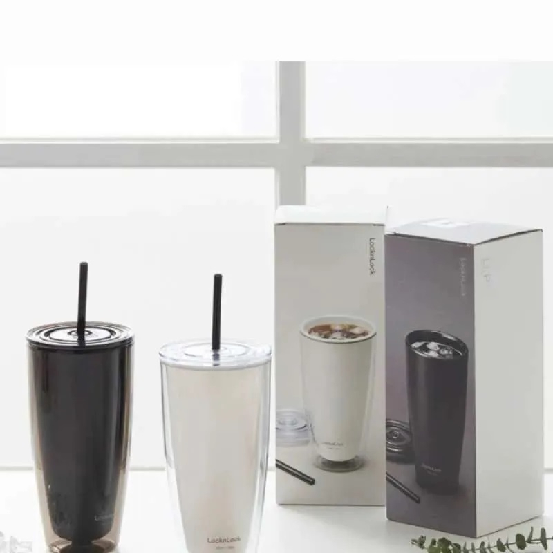 Gelas Minum Tumbler Lock n Lock Nescafe Dolce Gusto Double Wall Cold Cup 750 ml