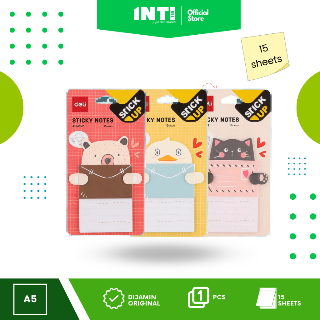 

Stik Note Deli A55202 - Memo Stick Kecil