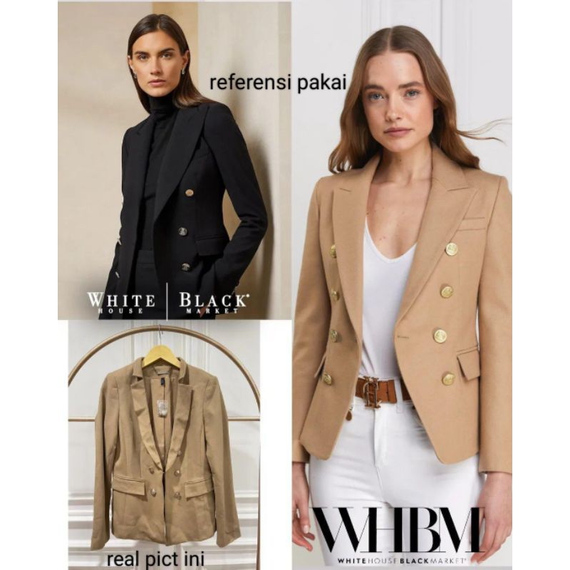 WHBM classic fitted  blazer textured