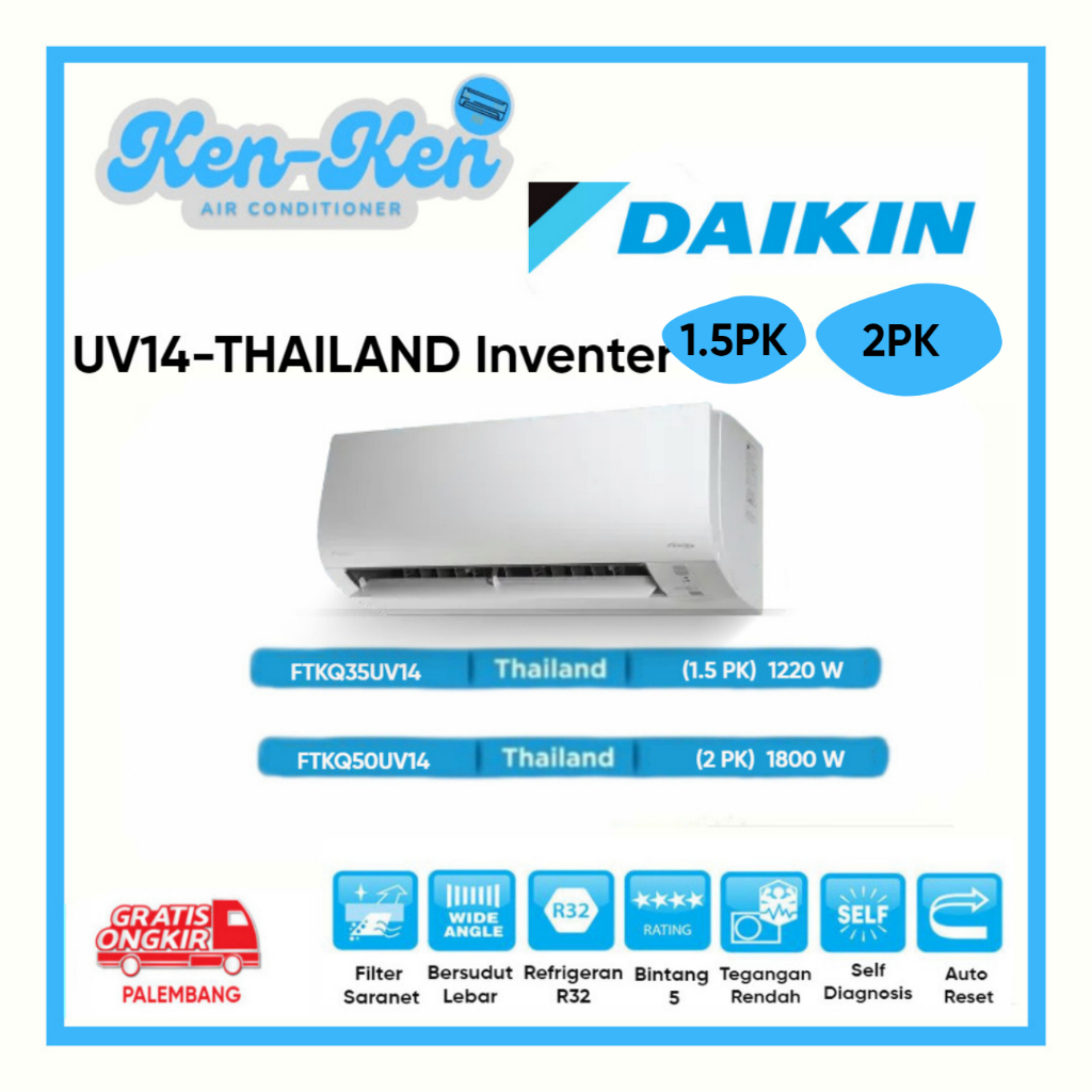 AC 1.5PK-2PK DAIKIN THAILAND INVERTER