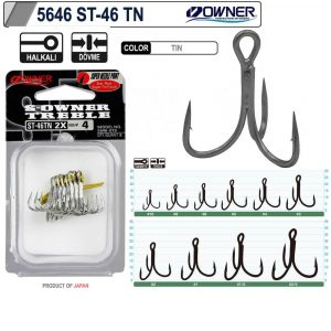 TREBLE HOOKS OWNER ST-46TN 2X NO. 10 Kail Pancing ISTANAPANCINGTTE