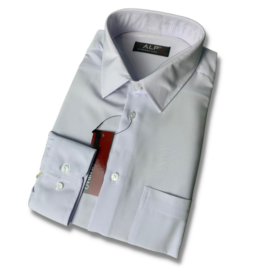 Kemeja Putih Lengan Panjang Pria Ailupao/ Felis paolo Ori 100% Premium
