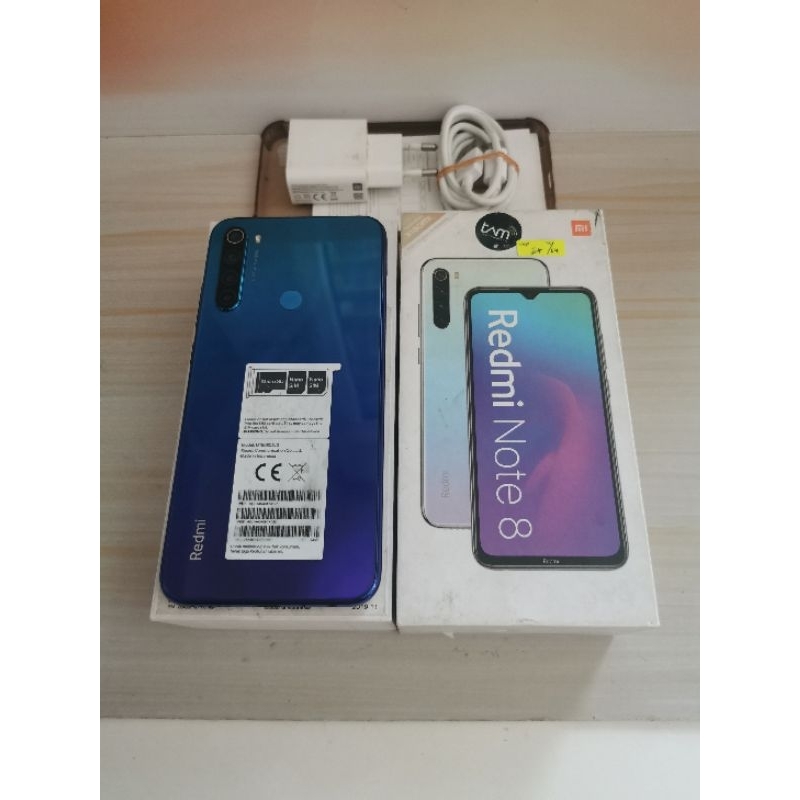 Redmi Note 8 ram 4GB 64GB Bekas - Fullset Resmi - second