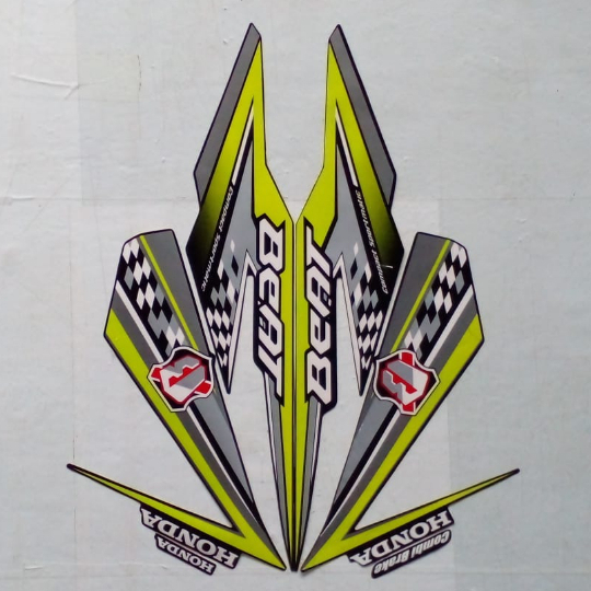 Stiker Striping Body motor Honda Beat CBS 2018 Lis Les Motor Honda Beat CBS 2018 All Warna