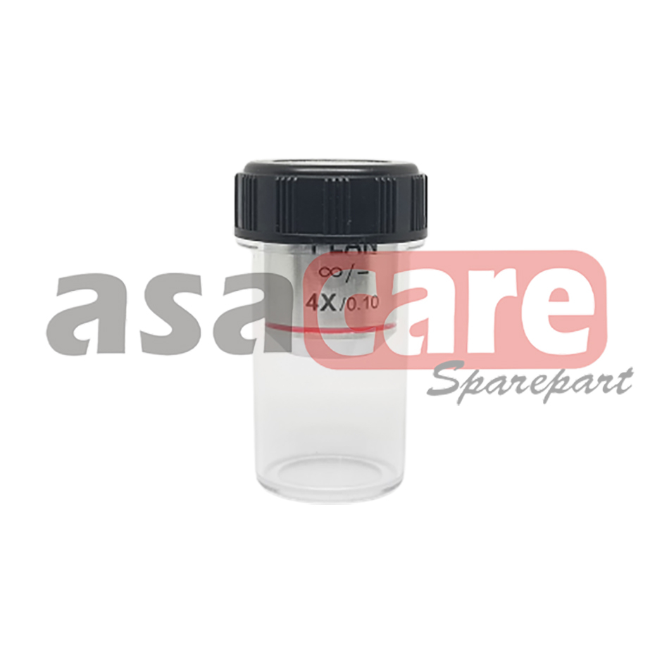 Lensa Objective Mikroskop (4 x 0.10)