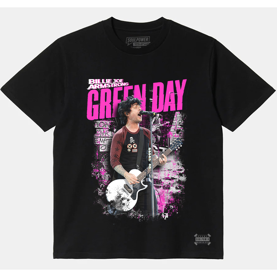 Kaos Distro Musik Band Pop Punk Murah Green Day Billie Joe Armstrong