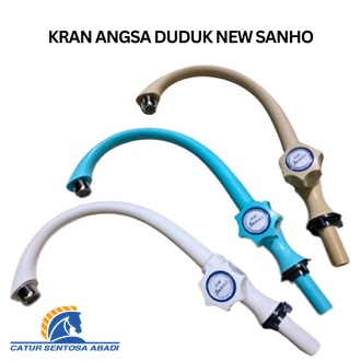 NEW SANHO Kran air leher angsa cuci piring engkol pvc plastik duduk awet CSA