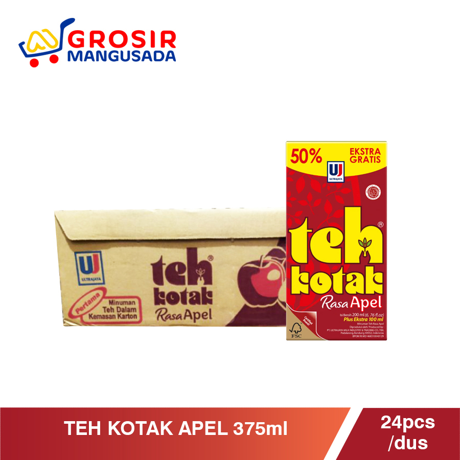 

Grosir Teh Kotak Apel 375ml - Hemat Besar 6pcs