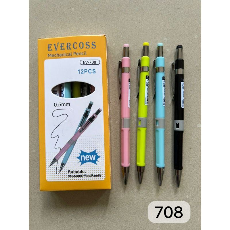 

pensil mekanik evercorss 05 SATUAN KODE 708 PASTEL TIP
