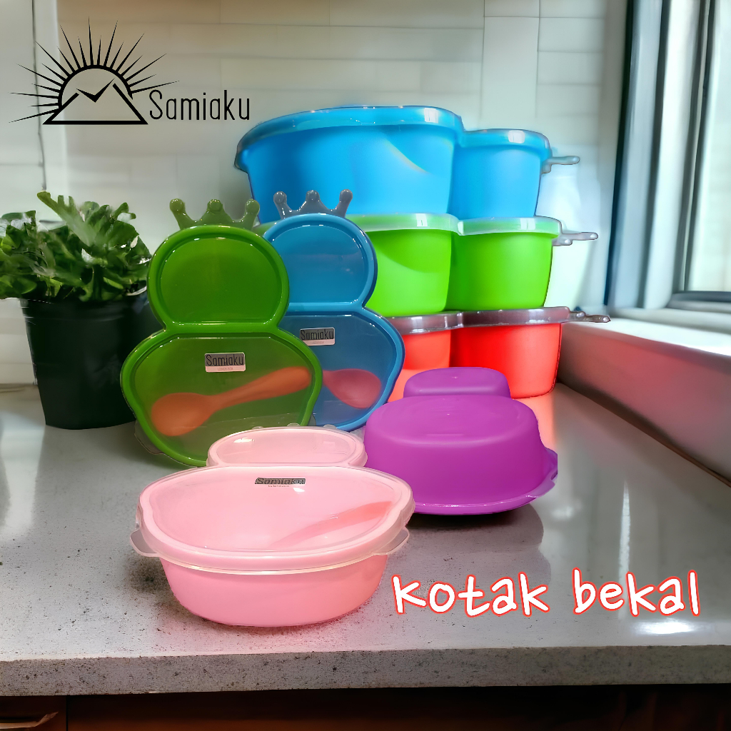 Lunch Box samiaku 2 Sekat Kotak Makan Tempat Bekal karakter