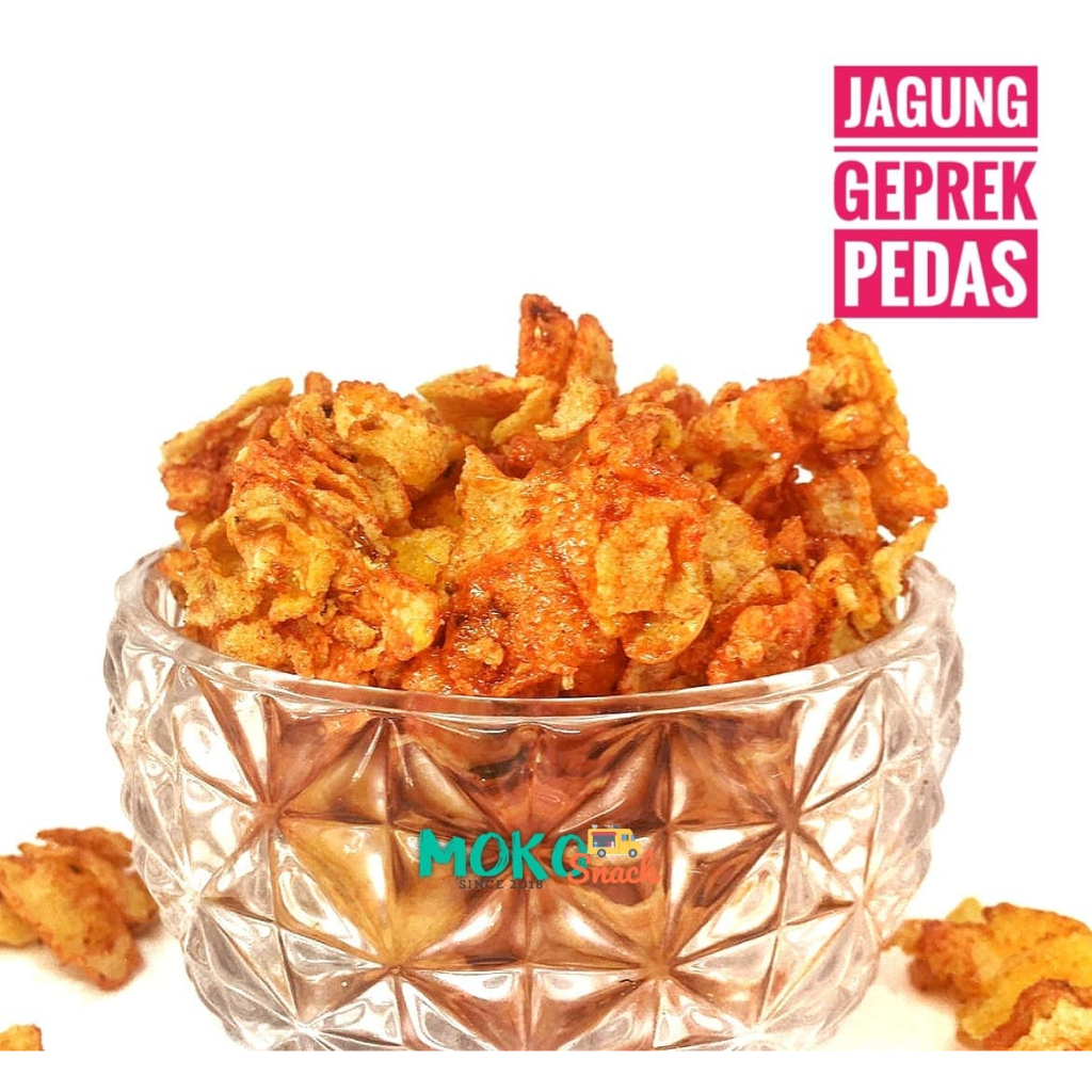 

Snack Kiloan Jagung Geprek Pedas 250 gr