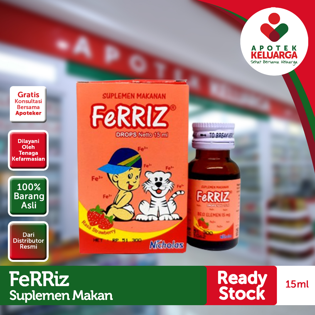 [SIAP KIRIM] FERRIZ DROP SIRUP (ZAT BESI ANAK ) #VITAMIN ZAT BESI ANAK #MULTIVITAMIN ANAK