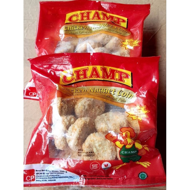 

Champ chicken nugget coin 200gr/naget ayam