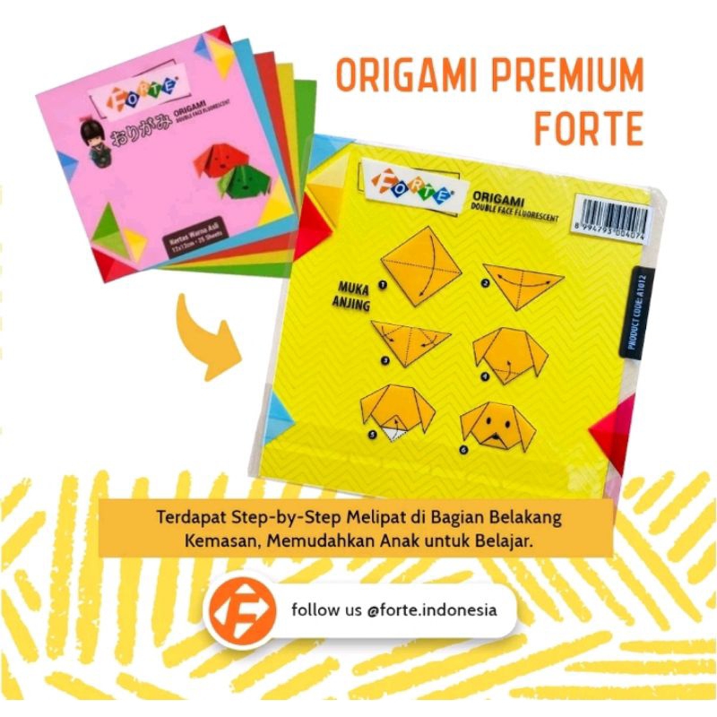 

KERTAS ORIGAMI FORTE 20X20 cm 25lembar