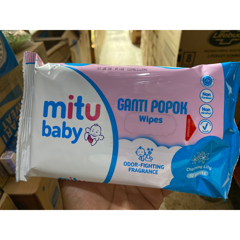 tissue basah mitu 50s #mitu