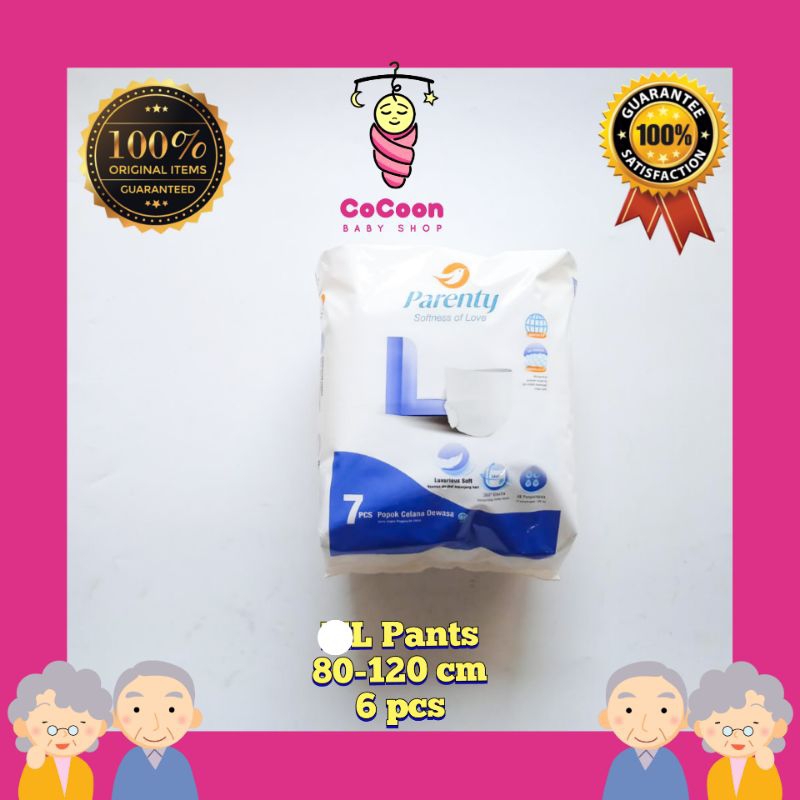 Popok Celana Dewasa Lansia Parenty L7 L 7