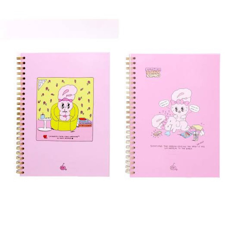 

Punky Sugar Esther Bunny Record Diary Notebook Pink