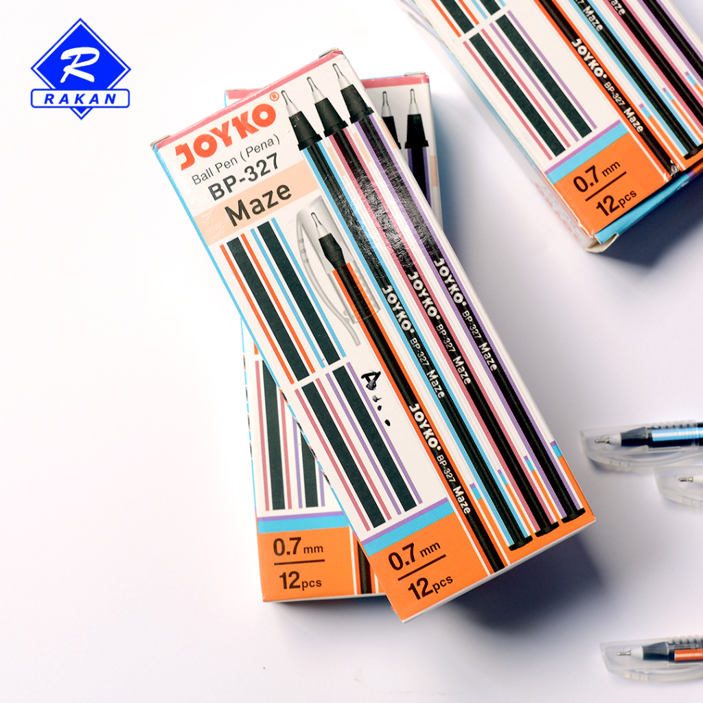 

pulpen lilin JOYKO Ball Pen Pulpen Pena Joyko BP-327 Maze 0.7 mm Warna HITAM