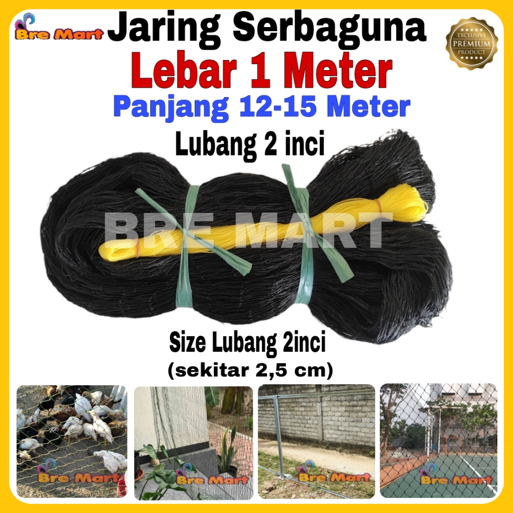 Jaring Ayam Lubang 2 cm Lebar 1 Meter / Jaring Pagar Ayam / Jaring Kandang Ayam / Jaring Pagar Kebun
