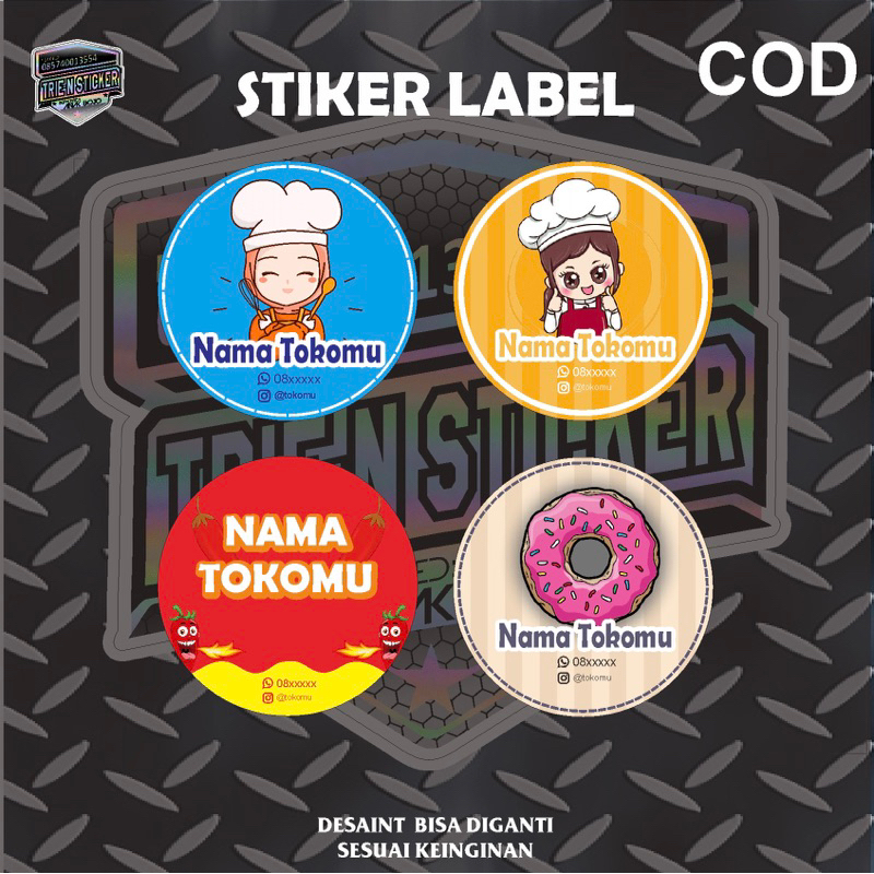 

Stiker label A3+