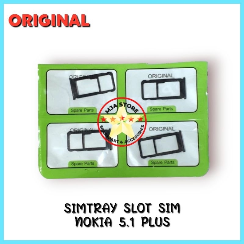 SIMTRAY SLOT SIM CARD TATAKAN KARTU NOKIA 5.1 PLUS X5 ORIGINAL KUALITAS TERBAIK