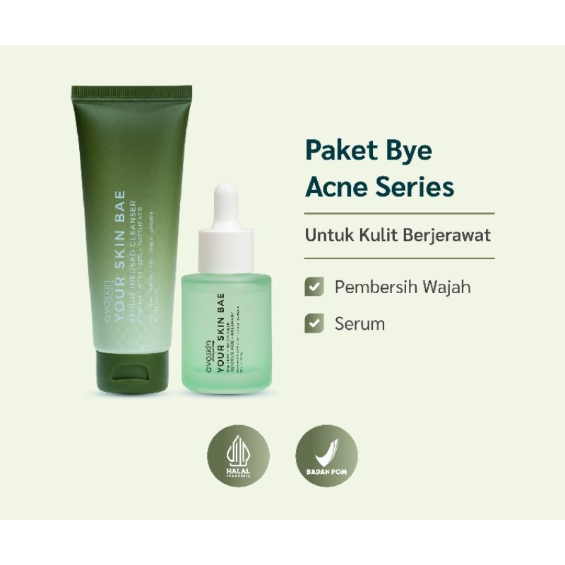 Avoskin - Paket Bye Acne Series Untuk Kulit Berjerawat