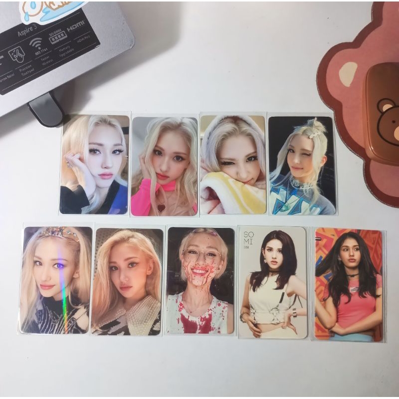 jeon somi pc photocard xoxo m2u withdrama with drama wd selimut crown blood collar kerah topang dagu