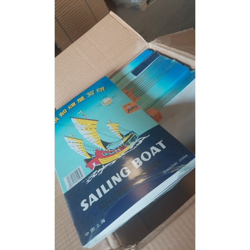

RB Kertas Karbon Carbon Sailing Boat Single Side Blue