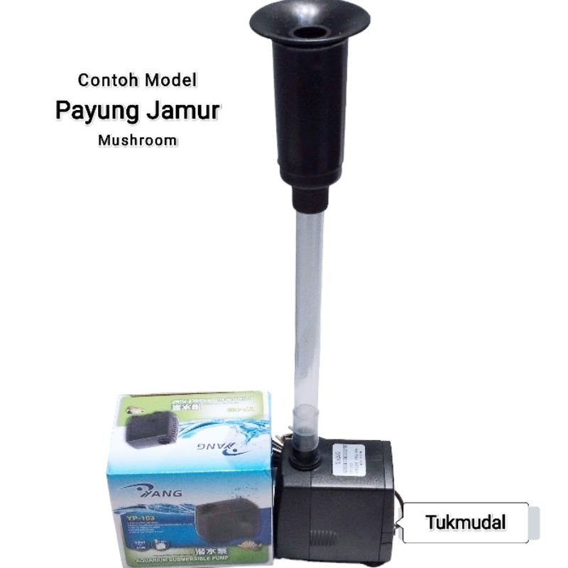 Paket KOMPLIT Pompa Air Mancur Kolam Mini Mesin Celup Mudah Di pasang