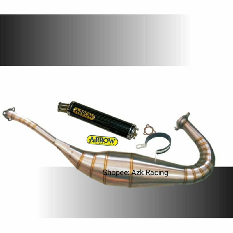 Knalpot RACING Ninja 2tak ARROW NSR 150 R/RR/SP - RXZ - RX KING Carbon