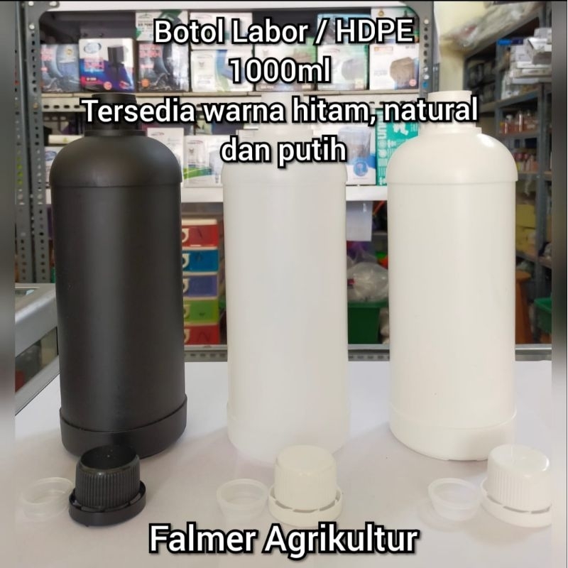 Botol HDPE 1000ml botol HDPE 1 liter botol Labor Botol Agro 1 L