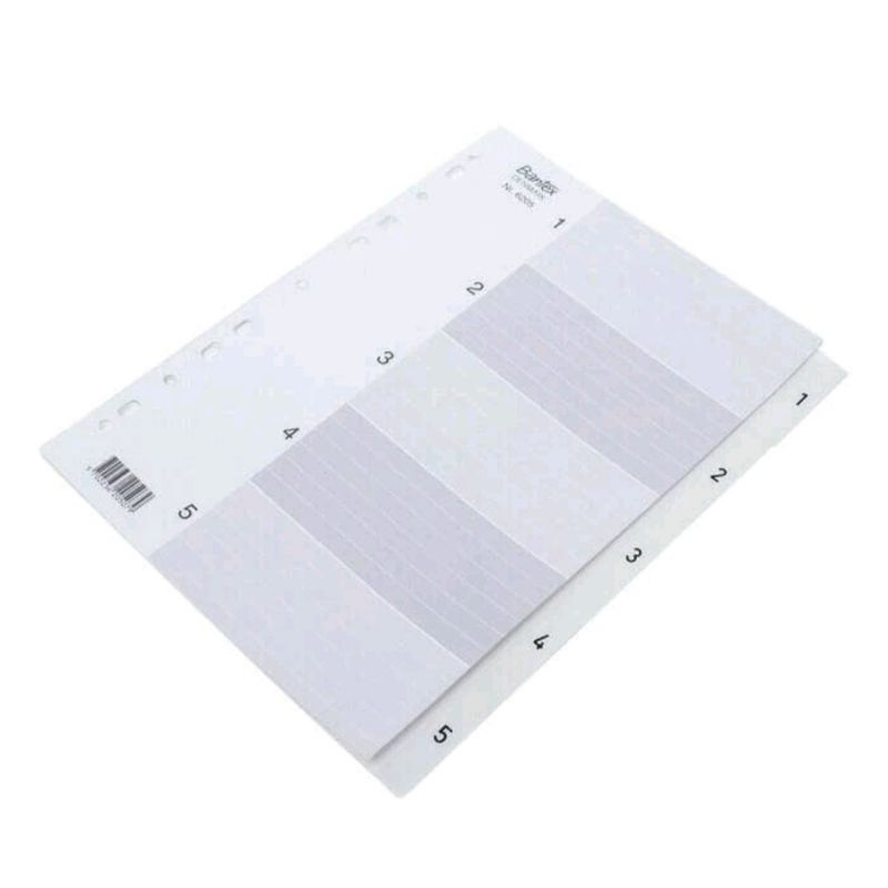 

Divider bantex plastik A4 6205 (index 1-5)