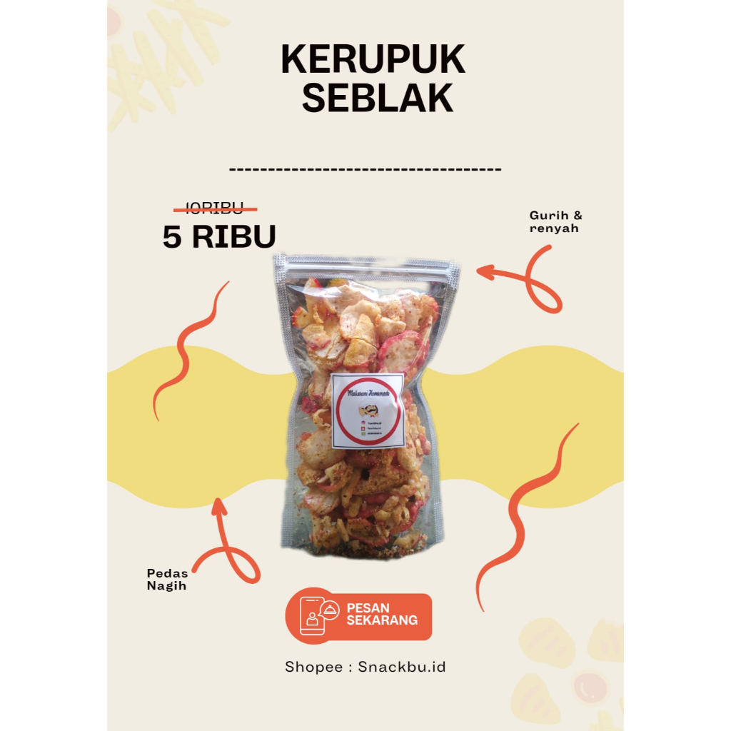 

KERUPUK SEBLAK 100 Gram