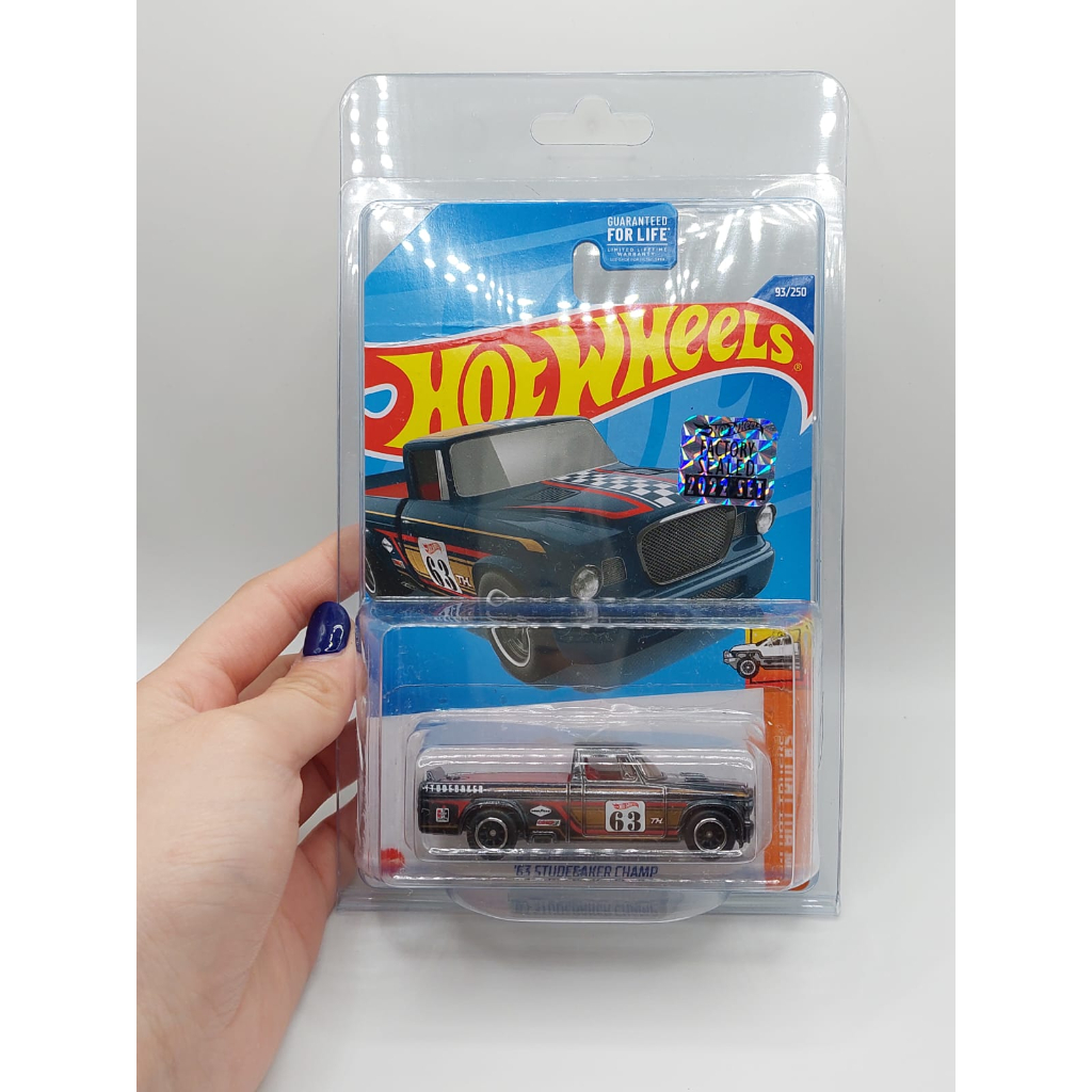 HOTWHEELS SUPER TREASURE HUNT 63 STUDEBAKER CHAMP FACTORY SEALED 2022