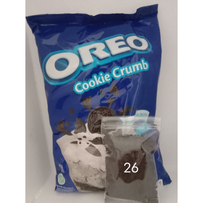 

Remahan OREO ORIGINAL COOKIE CRUMB 100gr - kemasan standing pouch