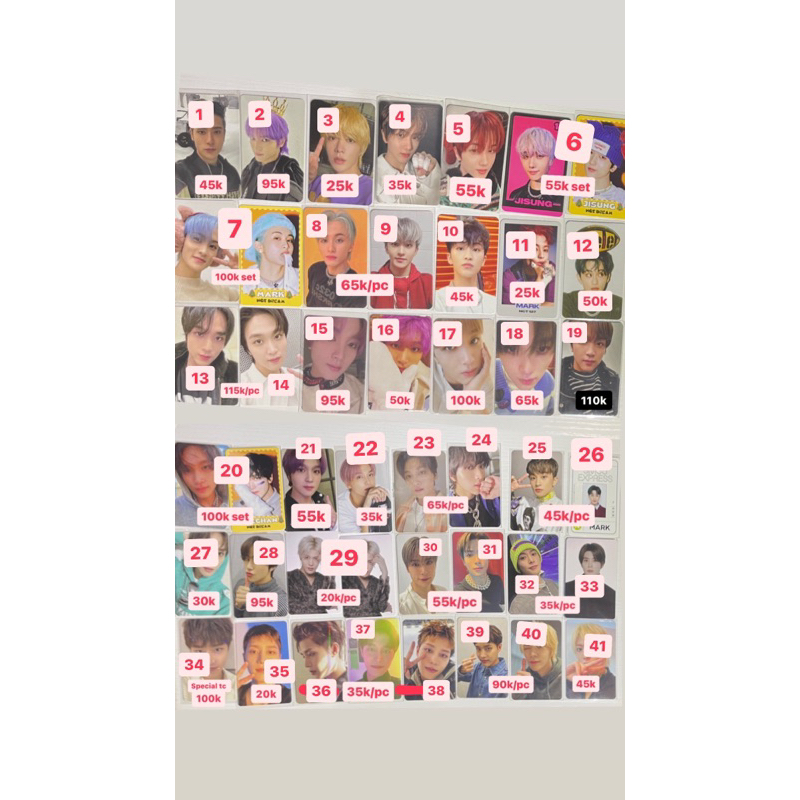 WANT TO SELL PHOTOCARD NCT HAECHAN JAEHYUN YUTA TAEIL JISUNG MARK 127 candy THE LINK BKK