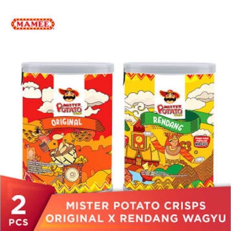 

Mister Potato original & rendang 35gr x 2pcs