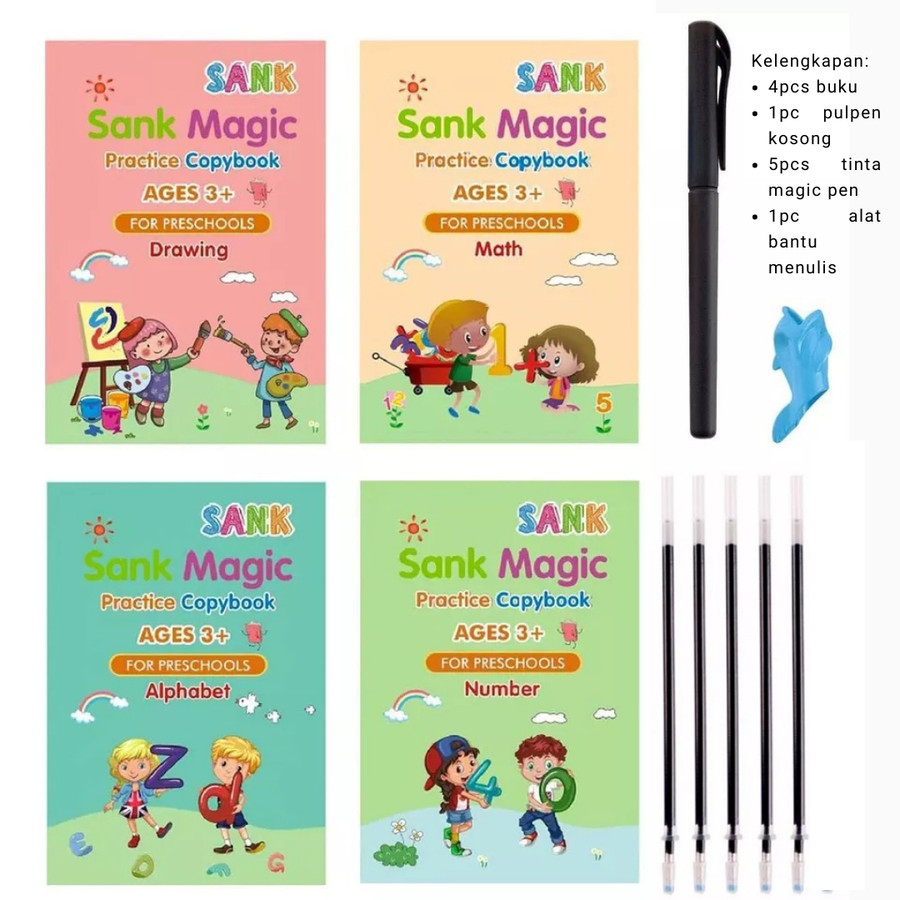 

Buku Belajar menulis anak Buku Magic 3D Sank Magic 4in1 Magic Writing