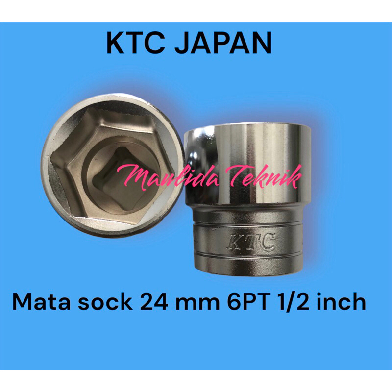 KTC Kunci sock 24 mm 1/2 inch 6PT / mata sock KTC Japan B4-24