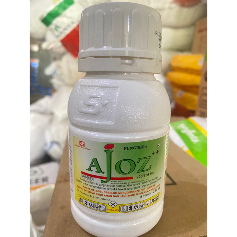 Fungisida Ajoz 250ml bahan aktif double azoksistrobin + difrnokonazol fungisida