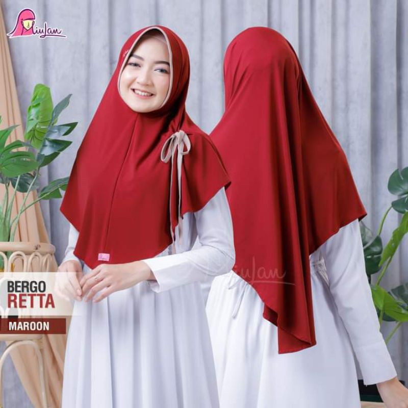 Hijab Bergo Retta Bahan Jersey Stella ORI by Miulan