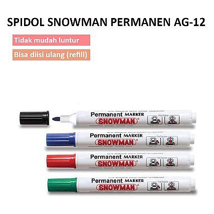 

SPIDOL PERMANEN G-12 SNOWMAN [ 12 / PACK ]