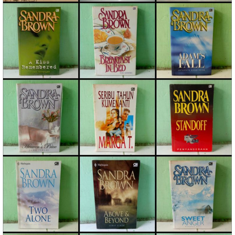 ( Original ) ( Preloved ) Obral Buku Novel Terjemah - Sandra Brown - Mira W - Nicholas Sparks - Eile