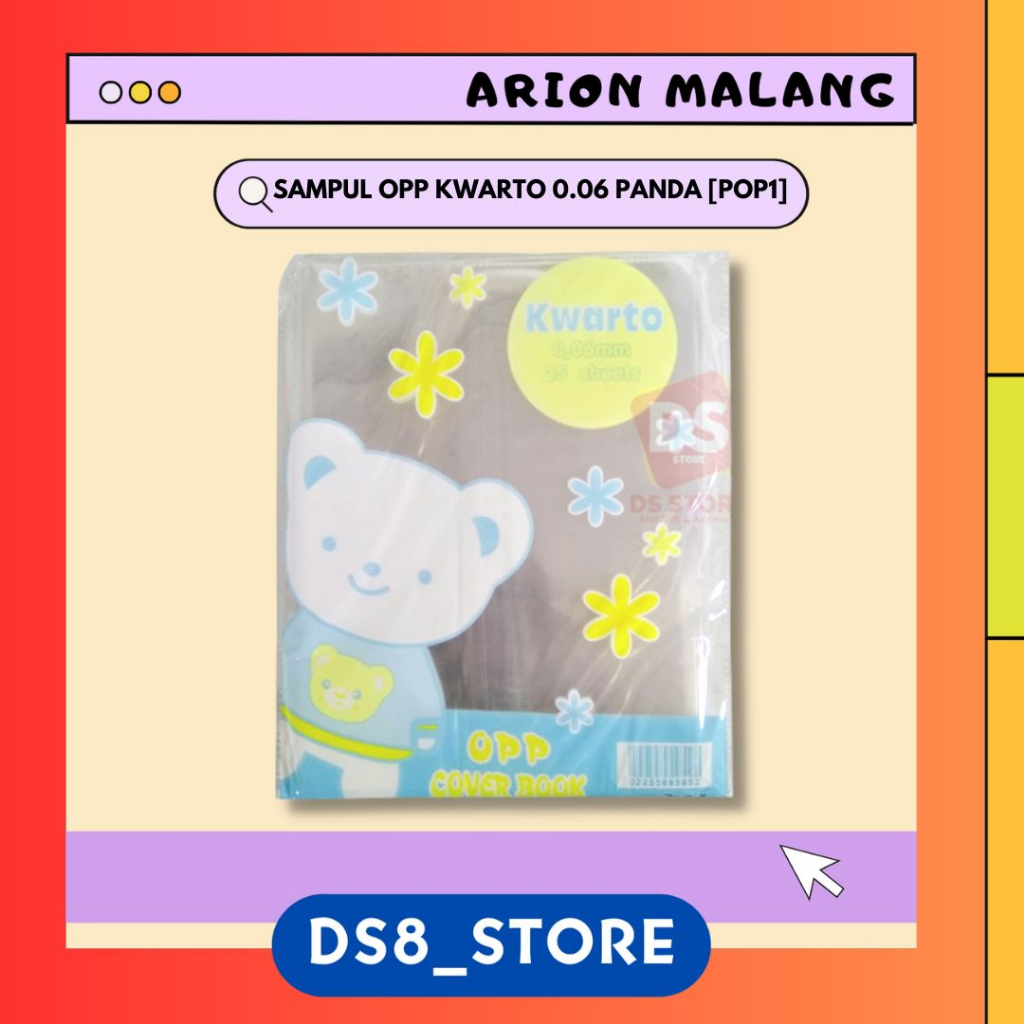 

[isi 25 Lembar] Sampul Buku Plastik TEBAL 0,06 mm KWARTO PANDA